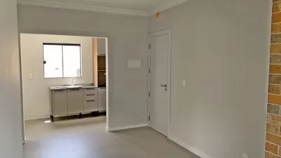 Sala de estar, copa e cozinha